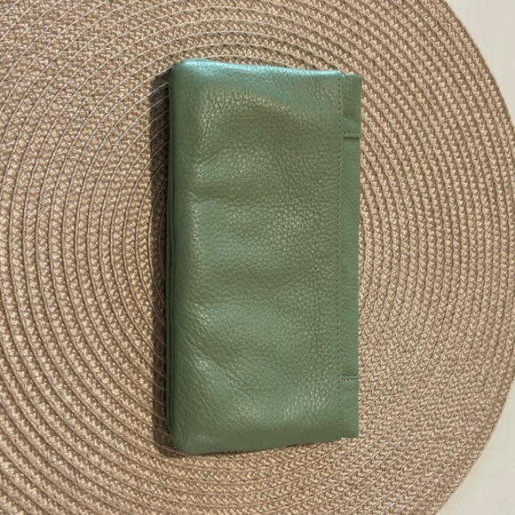 Status Anxiety leather wallet as new, mint green - Picture 3 of 3